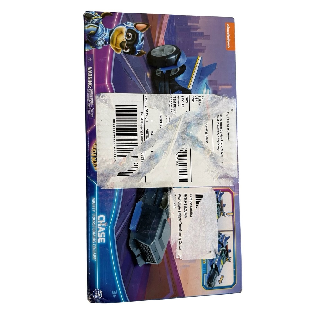 Paw Patrol Chase Mighty Transforming Cruiser Blue Lights Sounds Kids Toy NIB - Picture 7 of 8
